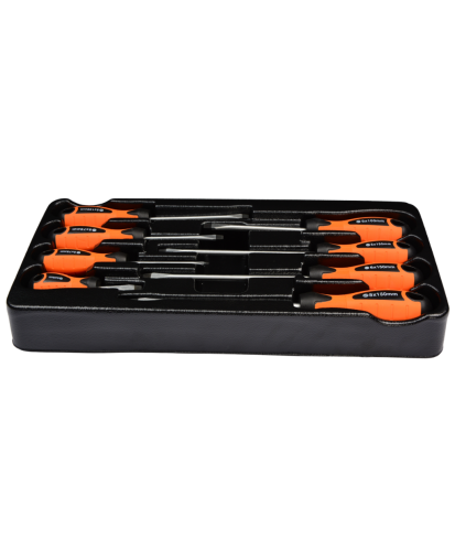 Wkład do szafki  Zestaw wkrętaków płaskich zestaw 8 szt. FARYS FR1843