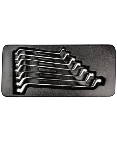 Wkład do szafki  Klucze oczkowych odgięte 6-19 mm 7szt. FARYS FR1846