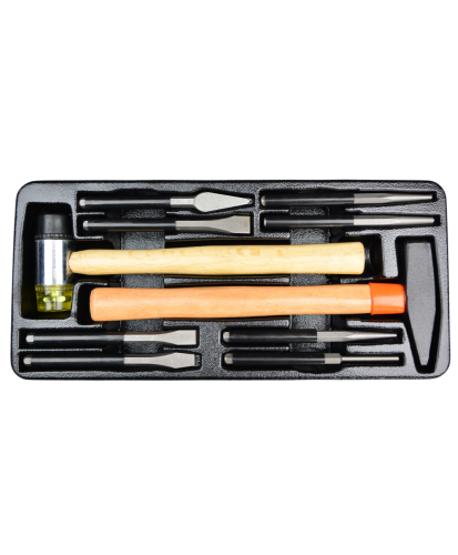 Wkład do szafki  Zestaw młotki, przecinaki i wybijaki - 10 szt. FARYS FR1851