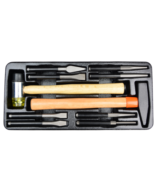 Wkład do szafki  Zestaw młotki, przecinaki i wybijaki - 10 szt. FARYS FR1851