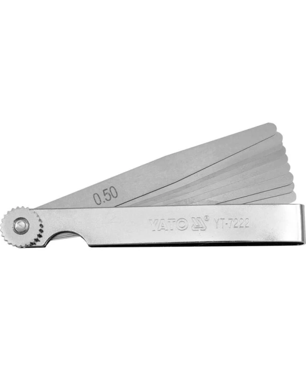 SZCZELINOMIERZ 100 MM, 10 LISTKÓW, 0,05-0,5 MM YT-7222 (16B) (S4)