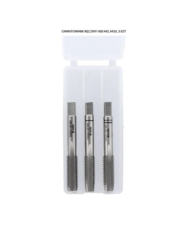 Gwintownik ręczny m10 hss m2 /3szt YT-2937 (S42)