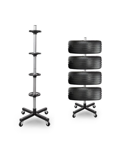 STOJAK MOBILNY NA KOŁA WIESZAK NA OPONY FELGI FR9290