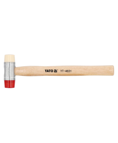 Młotek blacharski 250g 28mm trzonek hiko pu&amp;nylon YT-4631 (S4)