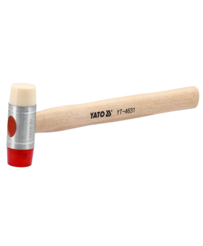 Młotek blacharski 250g 28mm trzonek hiko pu&amp;nylon YT-4631 (S4)