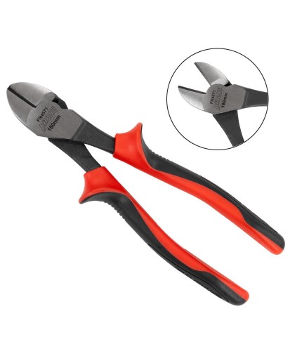 Szczypce tnące boczne uniwersalne obcinaczki cążki o zwiększonym przełożeniu 180mm FR4571