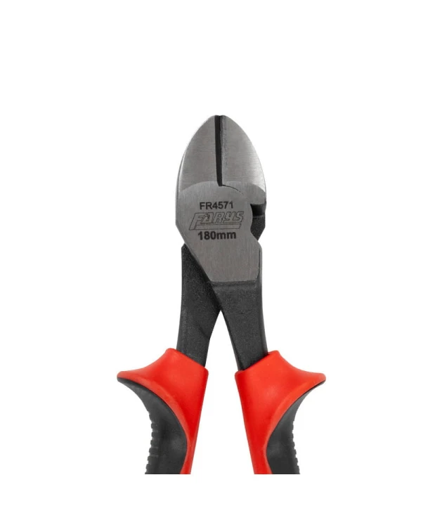 Szczypce tnące boczne uniwersalne obcinaczki cążki o zwiększonym przełożeniu 180mm FR4571