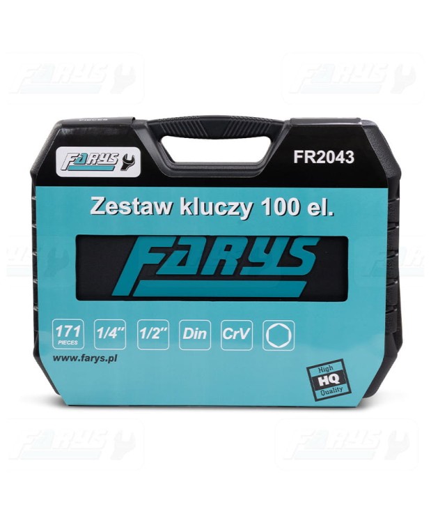 ZESTAW KLUCZY NASADOWYCH Zestaw klucze nasadowe 100el. FR2043