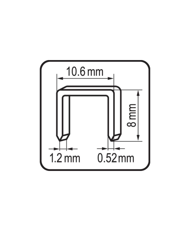 YATO ZSZYWKI TAPICERSKIE/ DO TAKERA/ TACKERA 8X10.6MM 1000 SZTUK TYP 11/G (24B)