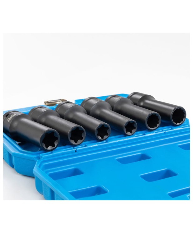 ZESTAW NASADEK UDAROWYCH 3/4" TORX E18 E20 E22 E24 SPLINE 17/19mm FR2364