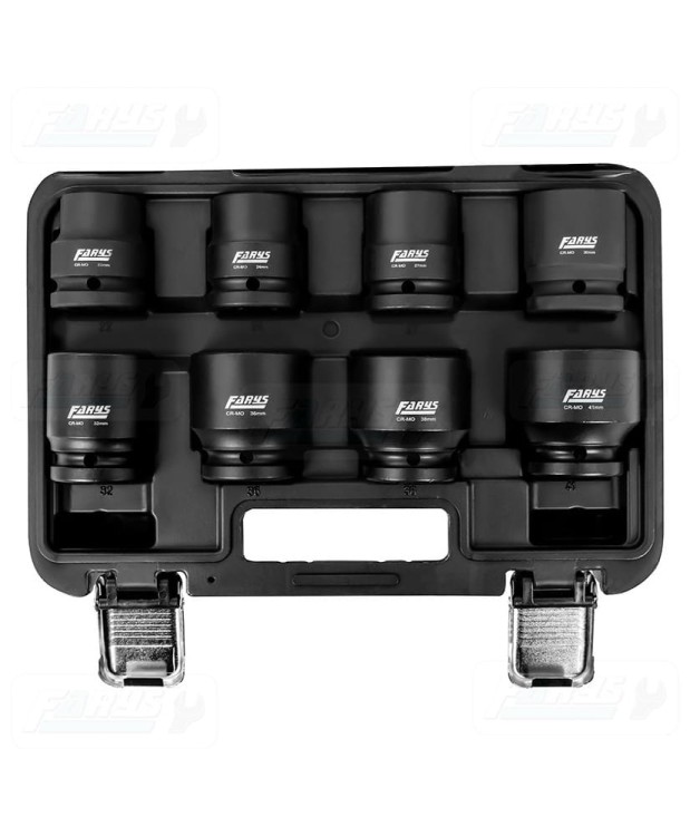 NASADKI KLUCZE UDAROWE ZESTAW NASADEK UDAROWYCH  8el. 22-41mm 3/4'' FR2570