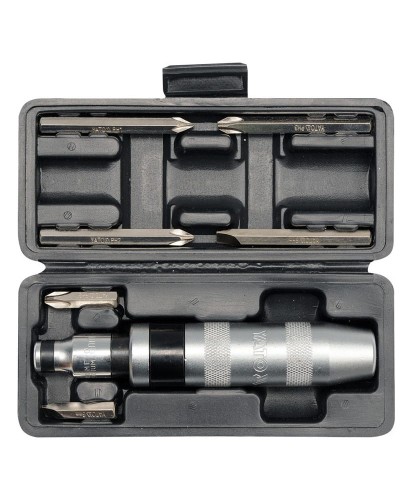 YATO WKRĘTAK UDAROWY PNEUMATYCZNY METALOWA RĄCZKA 6 KOŃCÓWEK GROTÓW YT-2802 (S31) (3C)