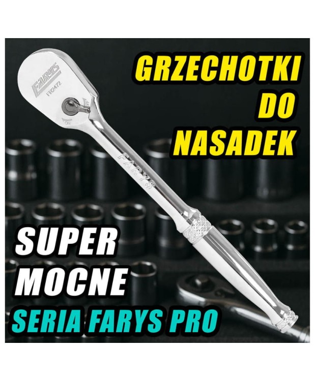 GRZECHOTKA do nasadek prosta mocna 1/4″ 90 zębów FR2472