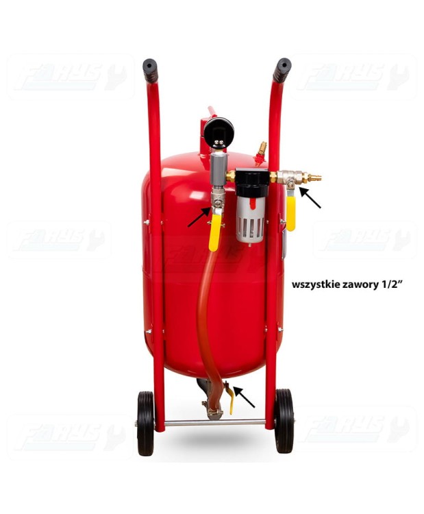 Piaskarka syfonowa oczyszczarka mobilna 38l zawory 1/2" FR7012 C