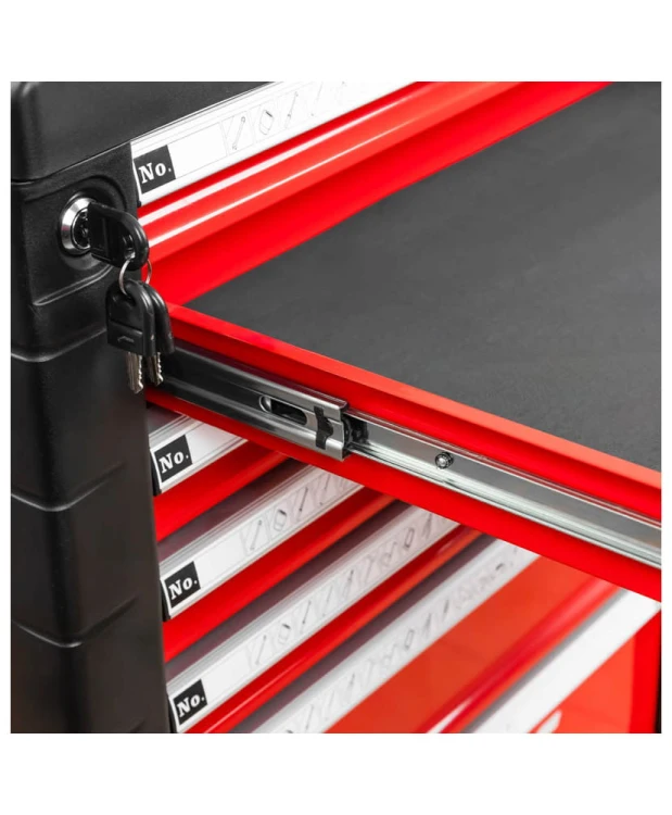 Wózek warsztatowy  szafka warsztatowa czerwona z sortownikiem  FR4064.3