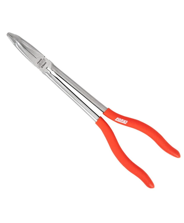 Szczypce wydłużone długie montażowe odgięte 90°  275mm FR4555