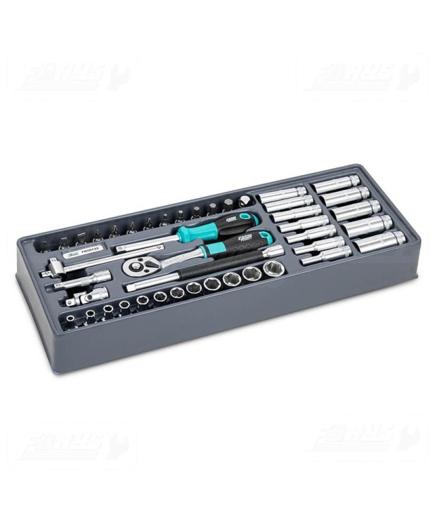 FR00132 Wkład do szafki - zestaw kluczy nasadowych 1/4” 43el.