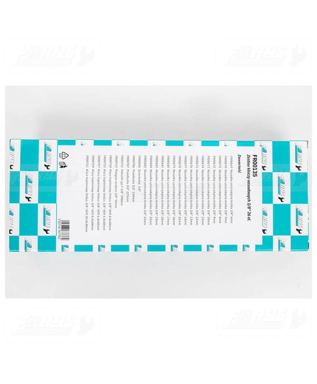 FR00135 Wkład do szafki - zestaw kluczy nasadowych 3/8” 26el.