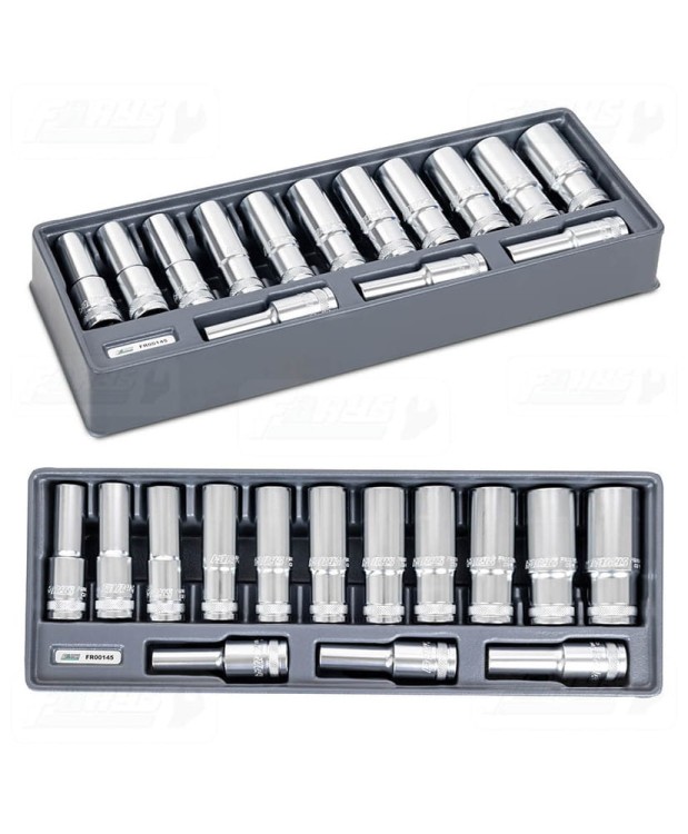 FR00145 Wkład do szafki - zestaw nasadek długich 1/2" 14 el.