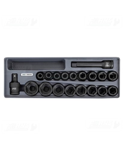 FR00153 Wkład do szafki - zestaw nasadek udarowych krótkich 1/2" 19 el.