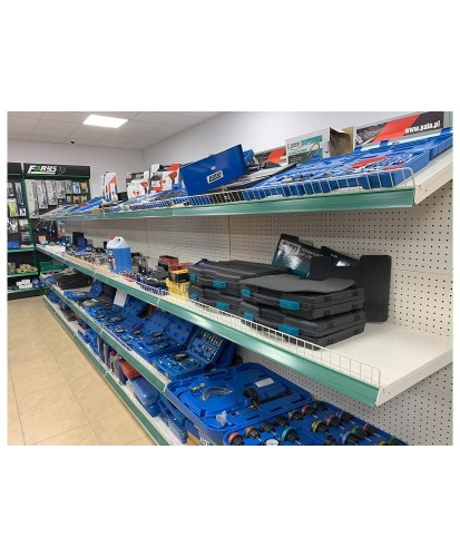 Regał sklepowy ekspozycyjny wystawowy dwustronny  Gondola 125x160cm 6szt