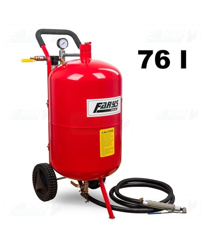 Piaskarka syfonowa 76l z zaworami i wężem 1/2" FR7011C