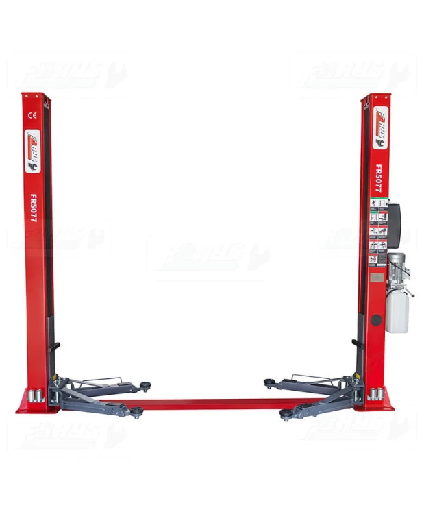 Podnośnik dwukolumnowy półautomat 4,2T FR5077 + olej hydrauliczny 8l + smary+ kotwy