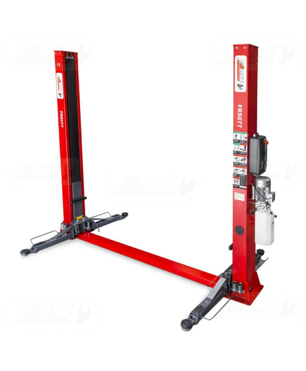 Podnośnik dwukolumnowy półautomat 4,2T FR5077 + olej hydrauliczny 8l + smary+ kotwy