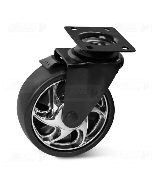 4x Kółka transportowe do wózków/szafek warsztatowych 125mm