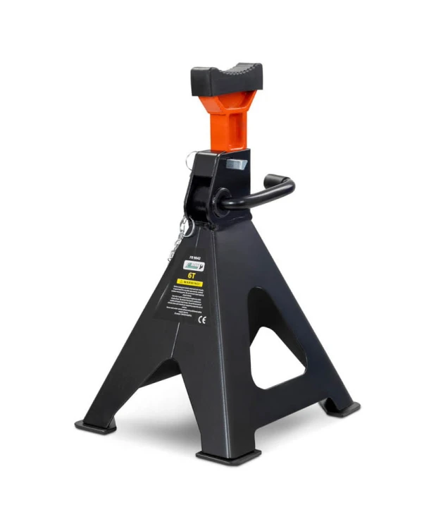 2X KOBYŁKI 6T PODSTAWKI WARSZTATOWE PODPORY Z BLOKADĄ GUMĄ PINEM REGULOWANE FR9042