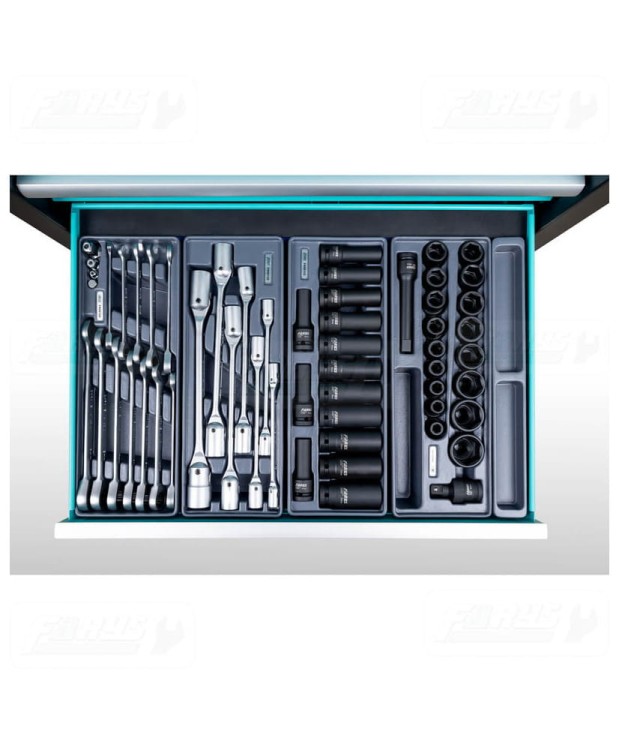 SZAFKA WARSZTATOWA WÓZEK NARZĘDZIOWY+NADSTAWKA+ WYPOSAŻENIE 385el. FR4045 -D9