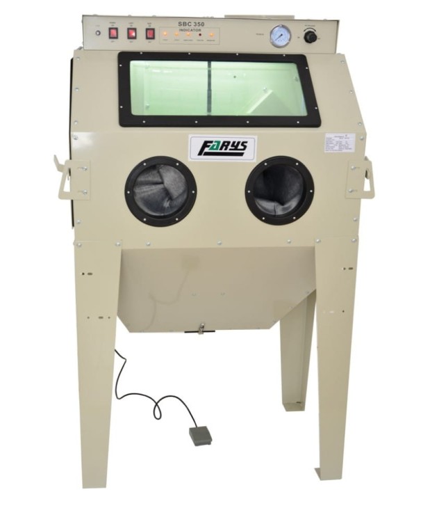 Piaskarka kabinowa 350L oczyszczarka komorowa FR7015