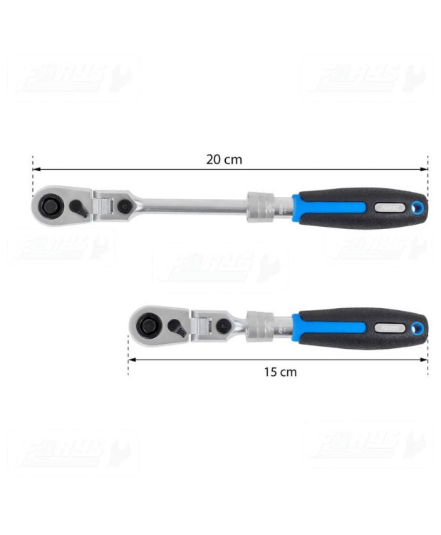 Grzechotka Teleskopowa Zapadkowa Przegubowa 1/4 SLIM POWER FR2450