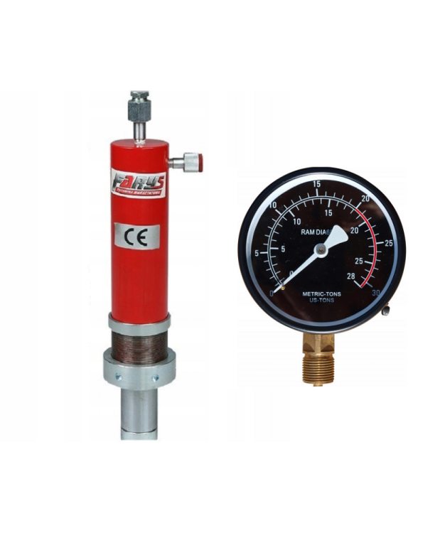 Siłownik hydrauliczny + manometr do prasy prasa 20 ton FR5431