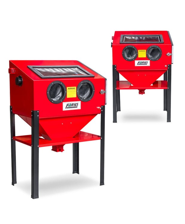 Piaskarka kabinowa 220L oczyszczarka komorowa FR7014