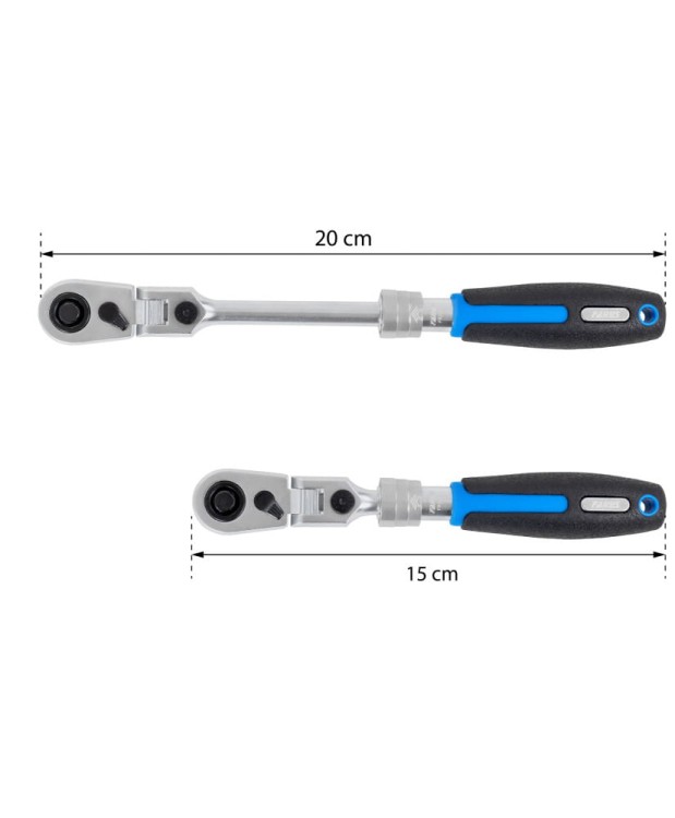 Zestaw Grzechotek  Grzechotka Teleskopowa Łamana Przegubowa SLIM 1/2" i 1/4"