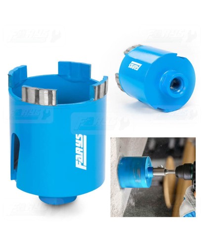OTWORNICA DIAMENTOWA SEGMENTOWA DO BETONU 68MM TURBO Koronka WIERTŁO DO PUSZEK