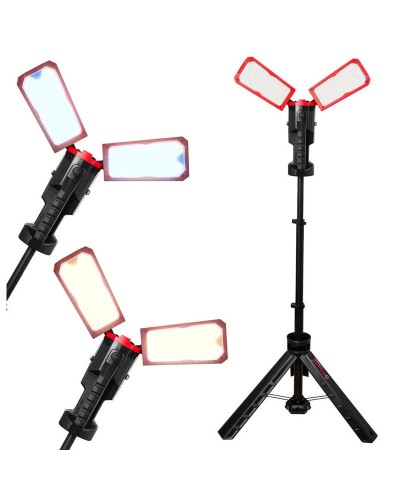 Schmith Lampa LED na statywie 2x50W 3000K/4500K/6500K 2 opcje jasności MOCNA