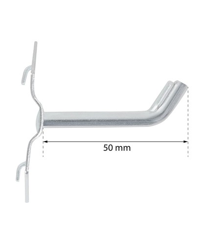 Haczyk do ścianki perforowanej podwójny dł 5cm FR3944