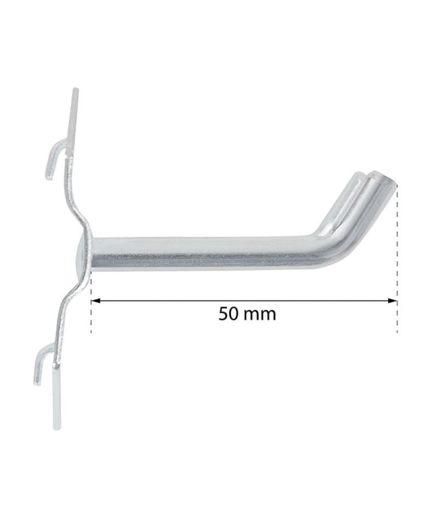 Haczyk do ścianki perforowanej podwójny dł 5cm FR3944