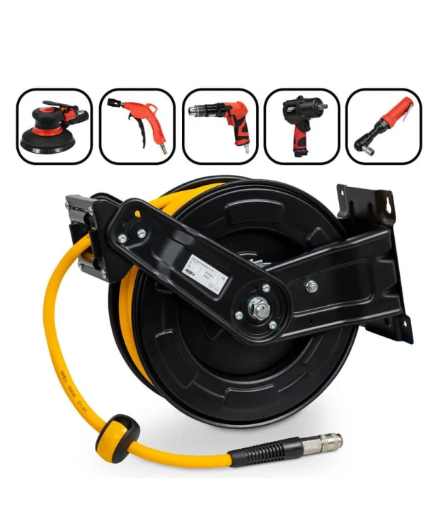 Zwijacz węża pneumatycznego 15m 3/8” FR7415