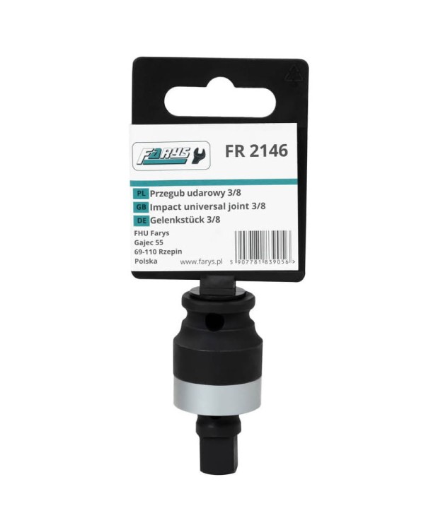 Przegub kulisty kulowy Cardana Kardana udarowy 3/8" FR2146