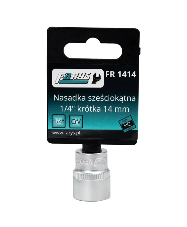 Nasadka 14mm 1/4"  sześciokątna krótka FR1414