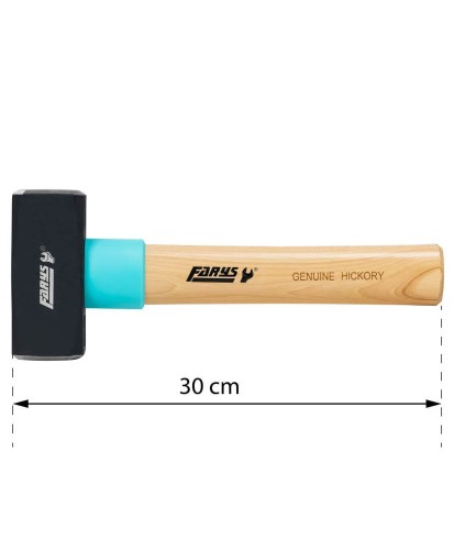 Młotek kamieniarski 2000 g z drewnianym hikorowym trzonkiem FR9117