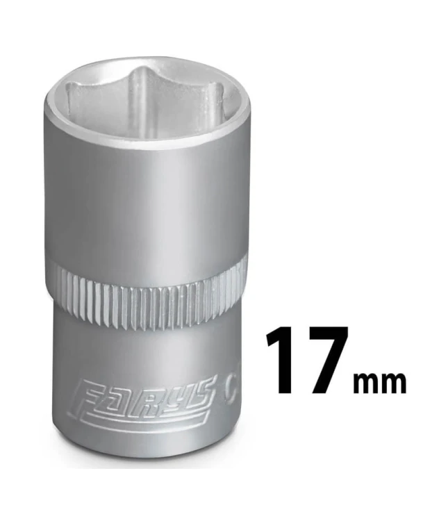 Nasadka 17mm 1/2"  sześciokątna krótka FR1210