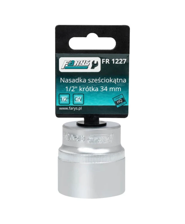 Nasadka 34mm 1/2"  sześciokątna krótka FR1227
