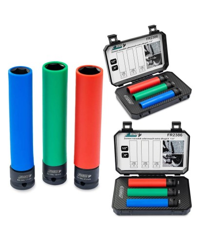 Nasadki udarowe długie do alufelg 1/2 roz. 17,19,21 FR2386