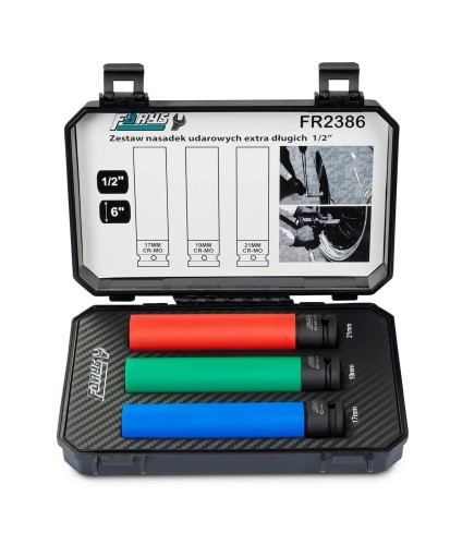 Nasadki udarowe długie do alufelg 1/2 roz. 17,19,21 FR2386