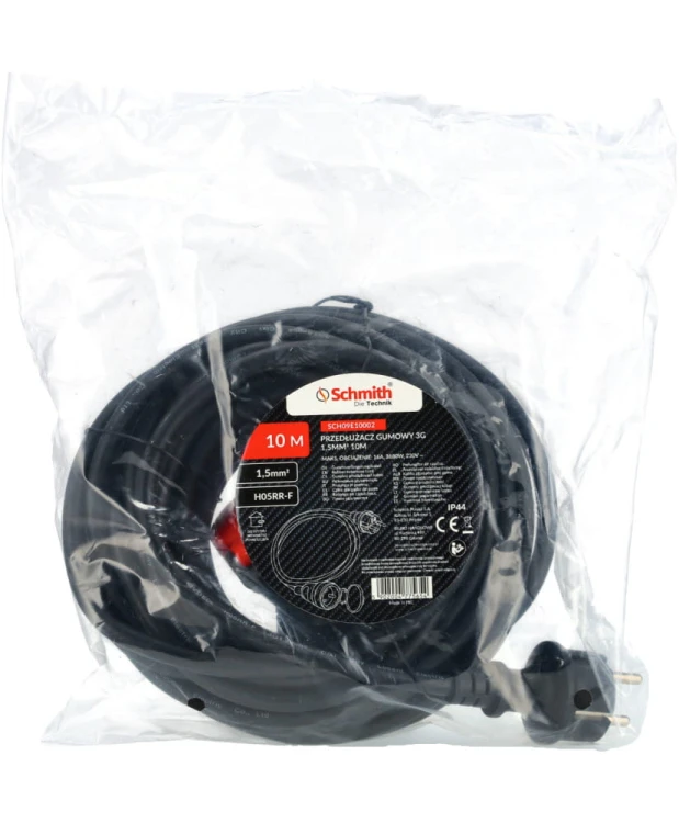 SCHMITH Przedłużacz gumowy 3x1,5mm 10m