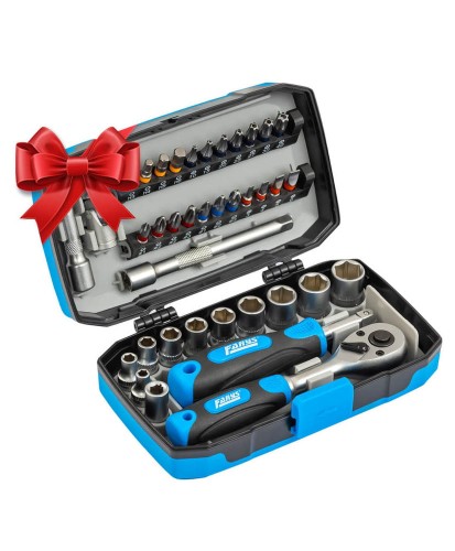 Zestaw kluczy nasadowych 1/4" 38el. FR2005